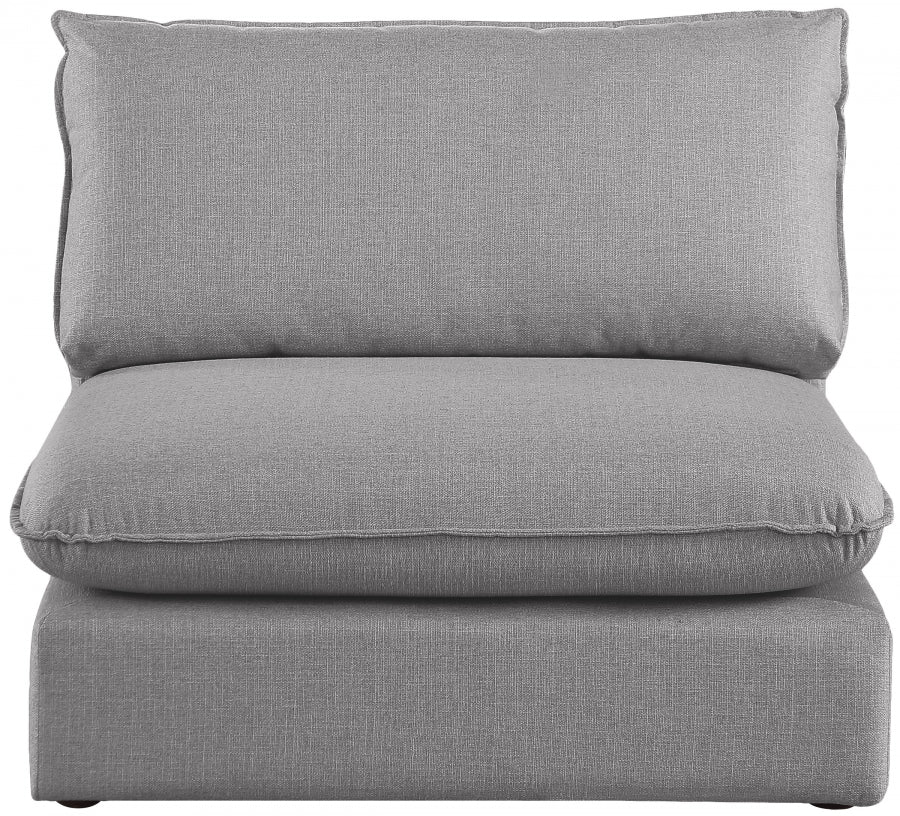 Mackenzie Linen Textured Fabric Upholstered Armless Modular Chair