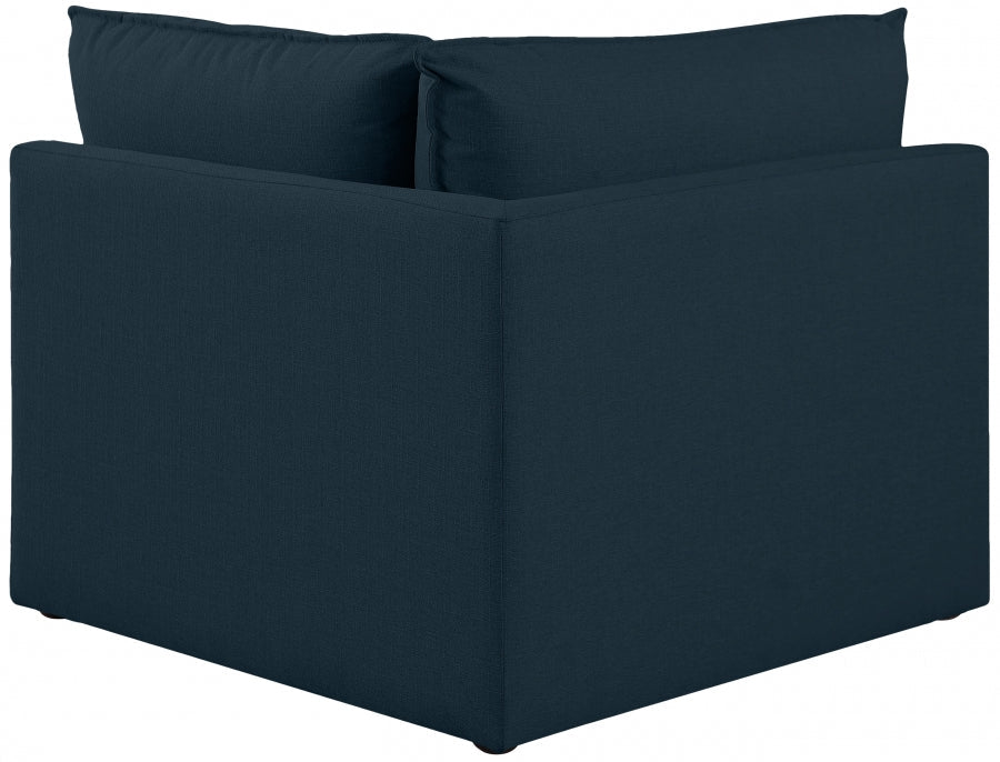 Mackenzie Linen Textured Fabric Upholstered Corner Modular Chair