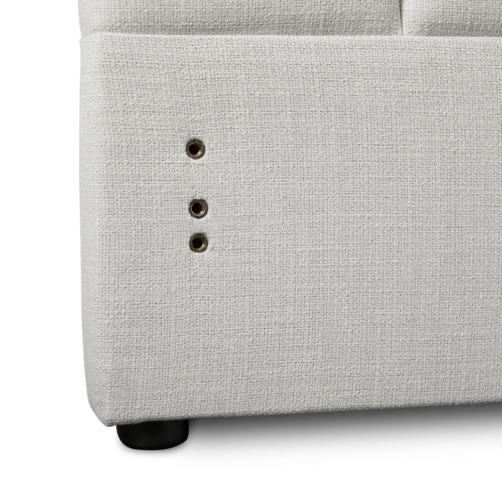 Channel Queen Headboard: Light Grey