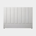 Channel Queen Headboard: Light Grey