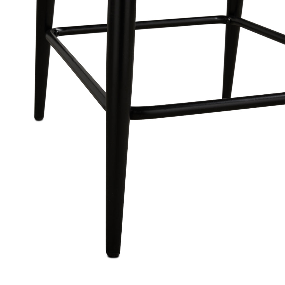 Shell Counter Chair: Taupe Leatherette