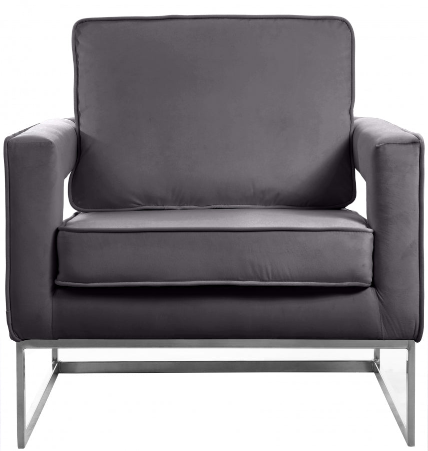 Noah Velvet Upholstered Accent Chair