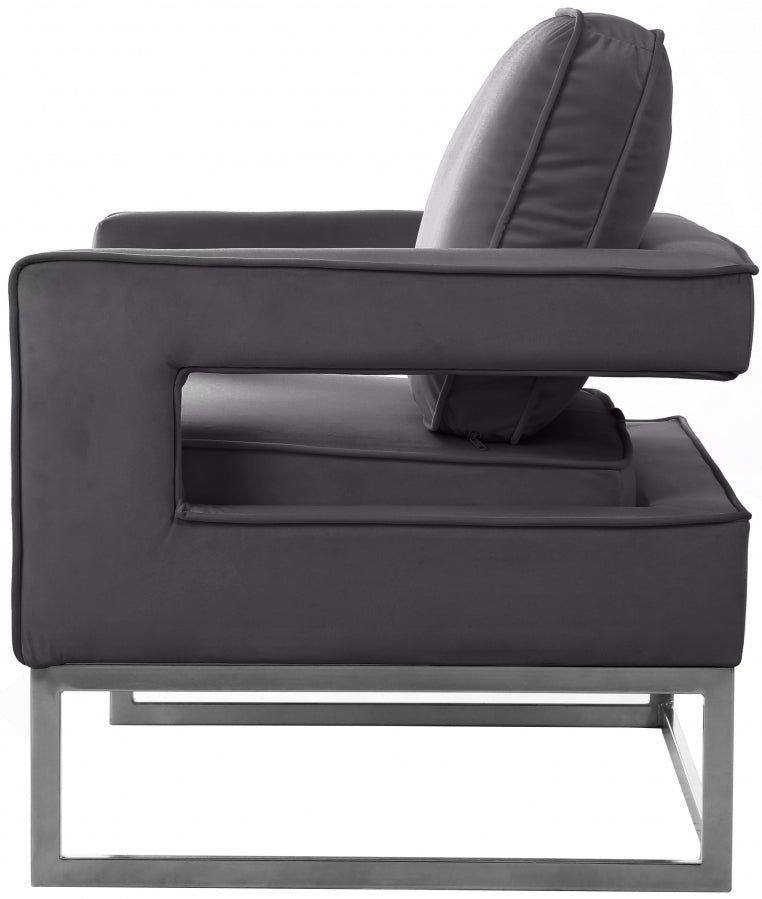Noah Velvet Upholstered Accent Chair