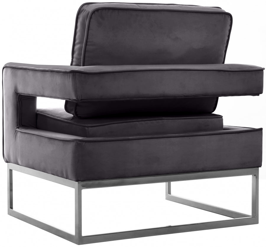 Noah Velvet Upholstered Accent Chair