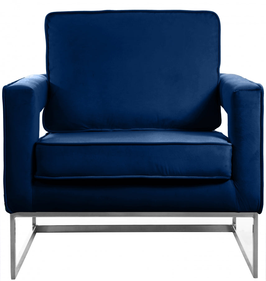 Noah Velvet Upholstered Accent Chair