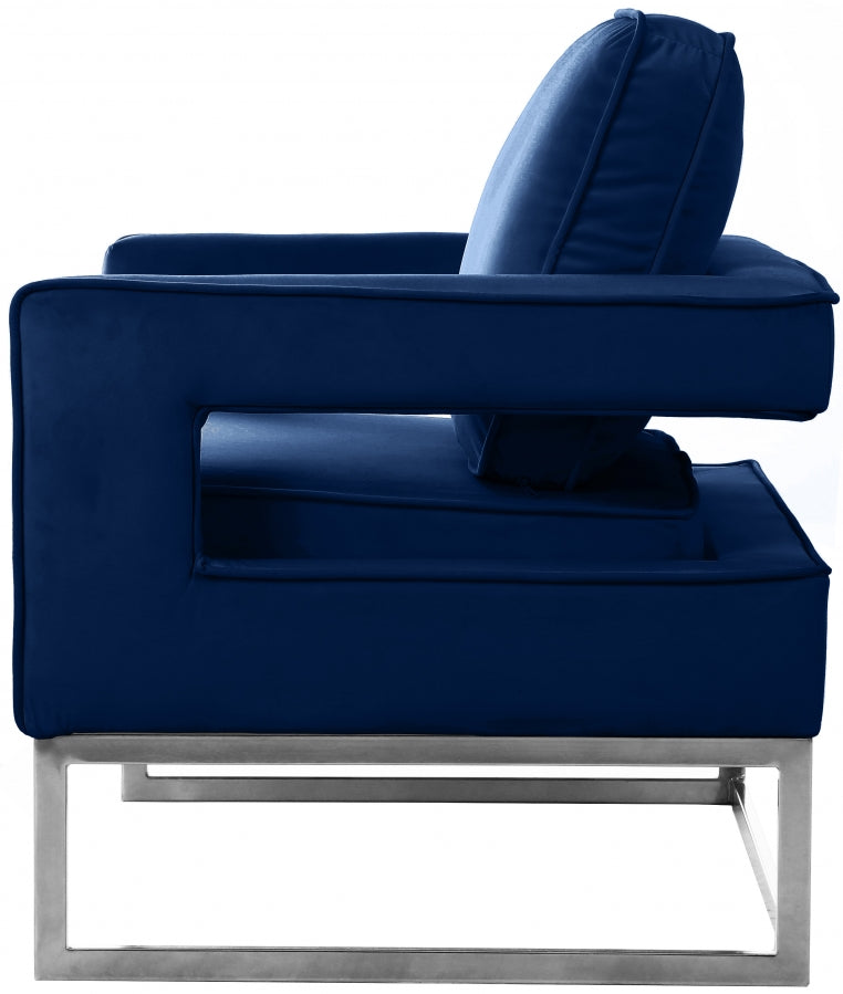 Noah Velvet Upholstered Accent Chair