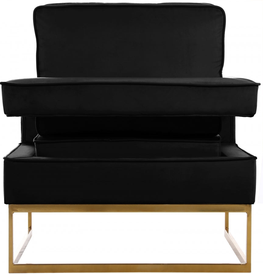 Noah Velvet Upholstered Accent Chair