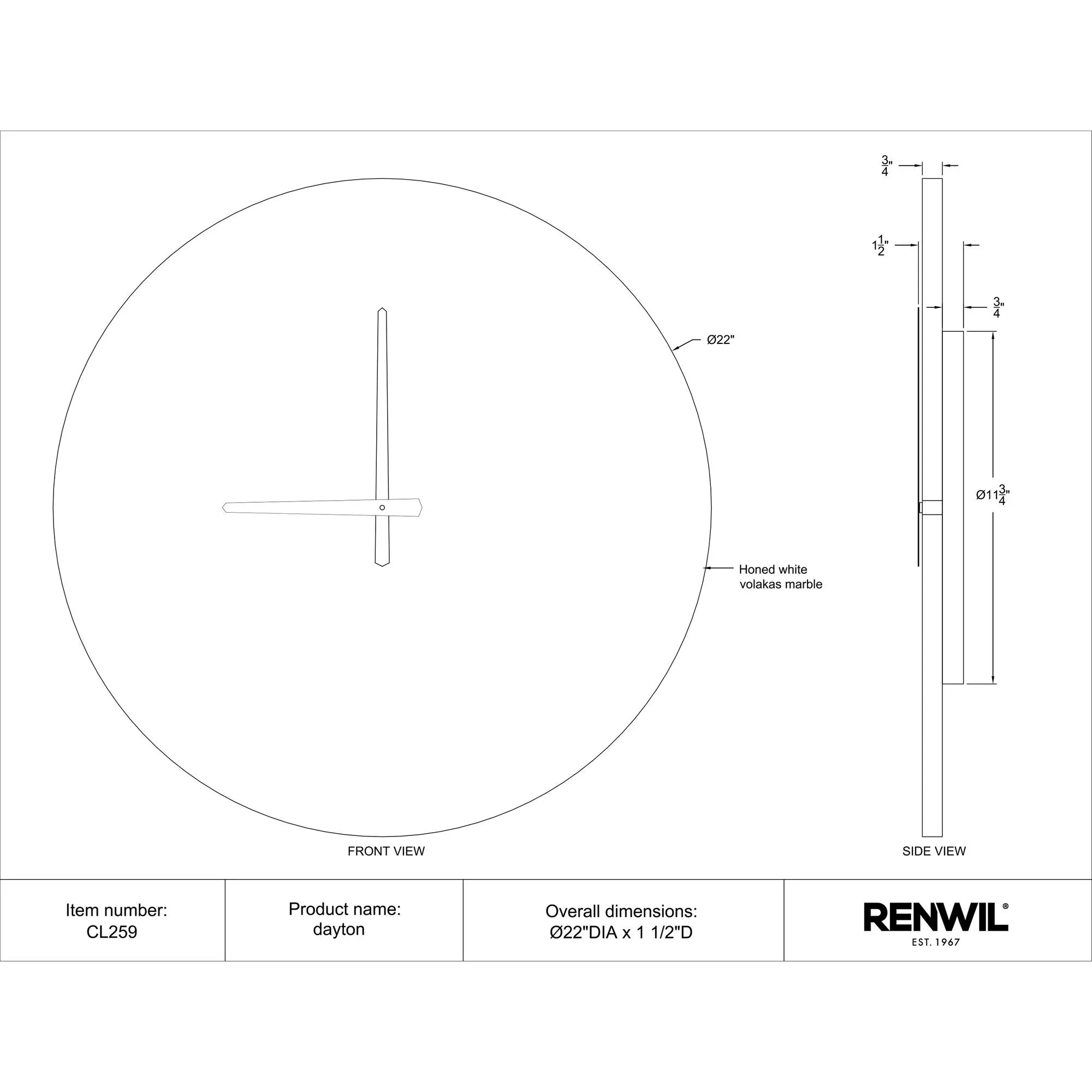 Dayton Wall Clock