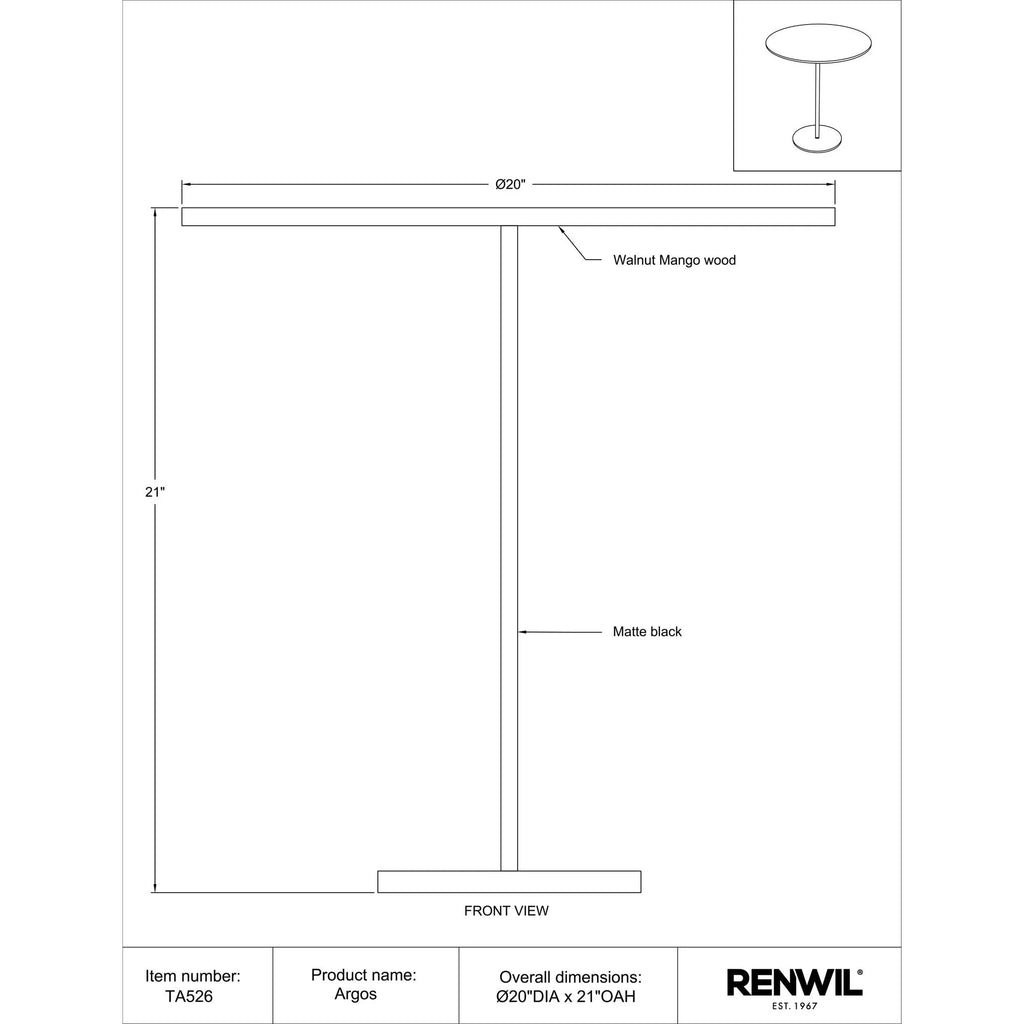 Argos Side & End Table