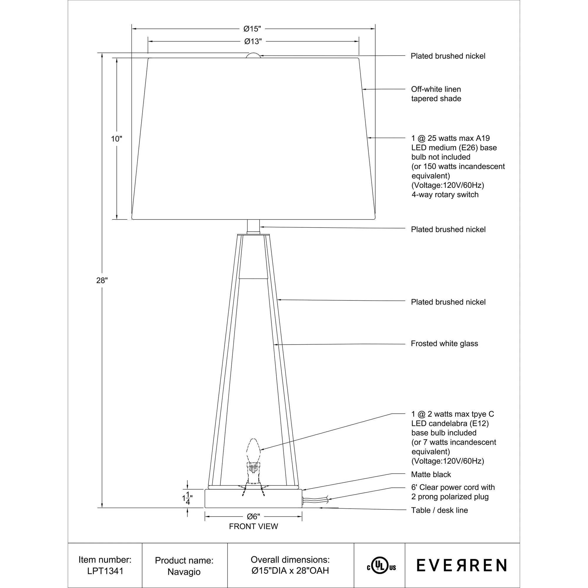 Navagio Table Lamp