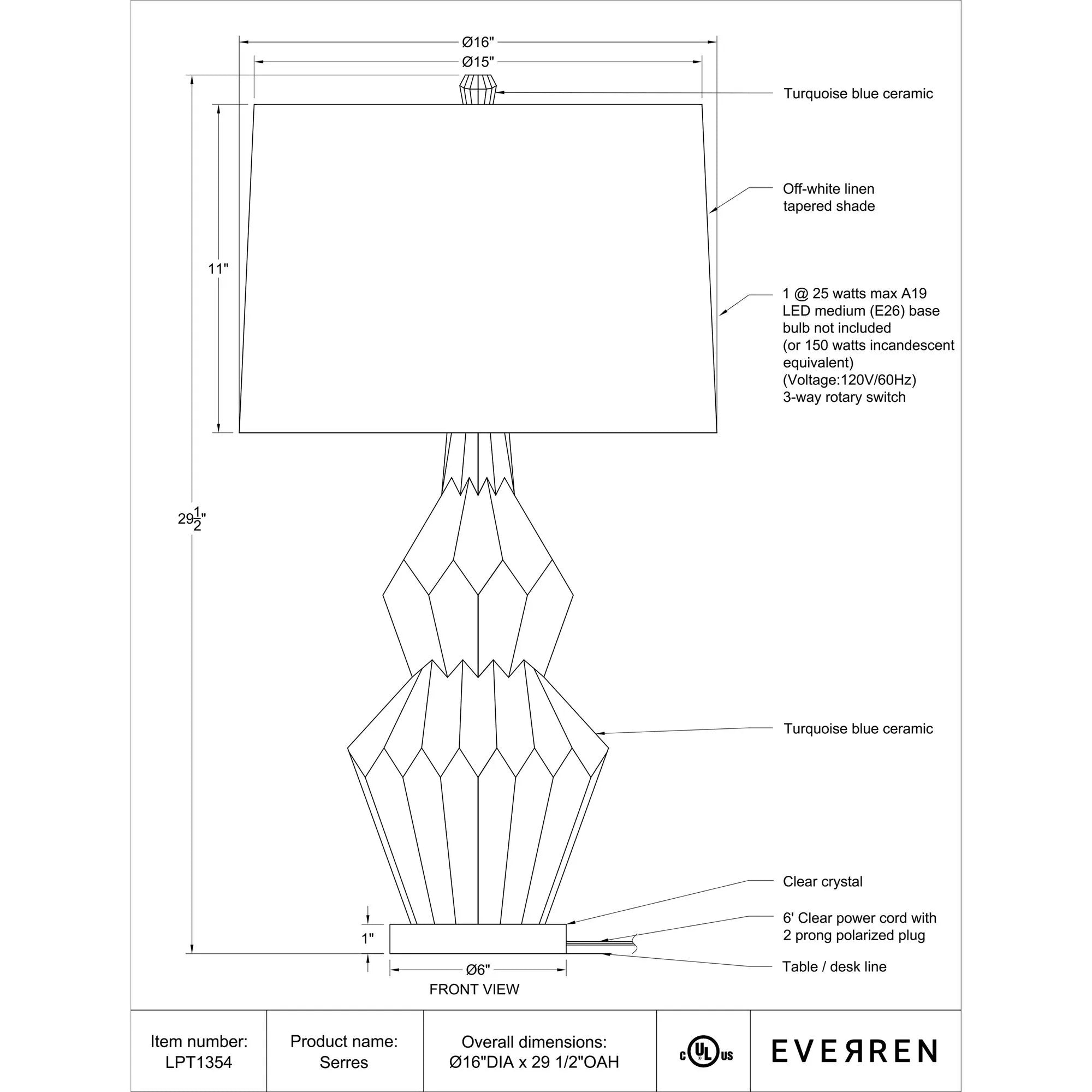 Serres Table Lamp