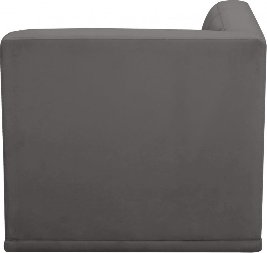 Relax Velvet Upholstered Corner Modular Chair