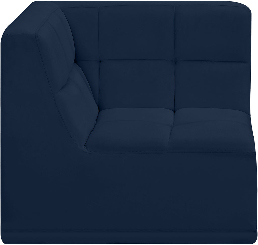 Relax Velvet Upholstered Corner Modular Chair