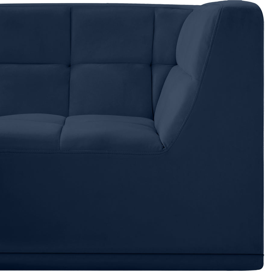 Relax Velvet Upholstered Corner Modular Chair