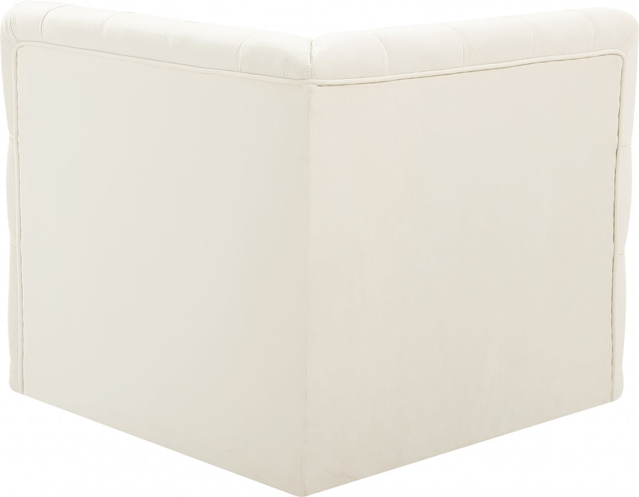 Tuft Velvet Upholstered Corner Modular Chair