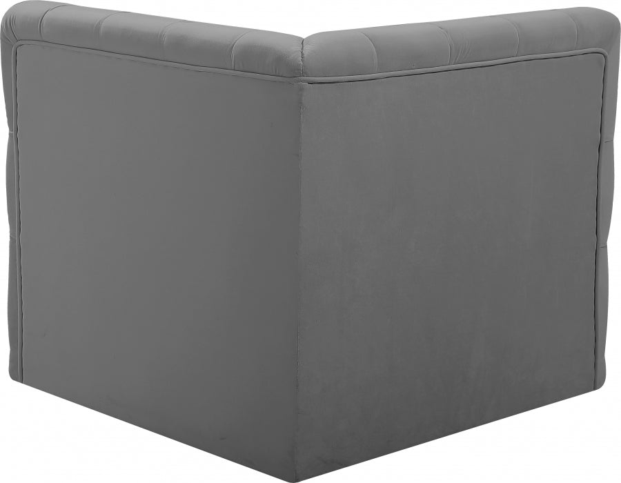 Tuft Velvet Upholstered Corner Modular Chair