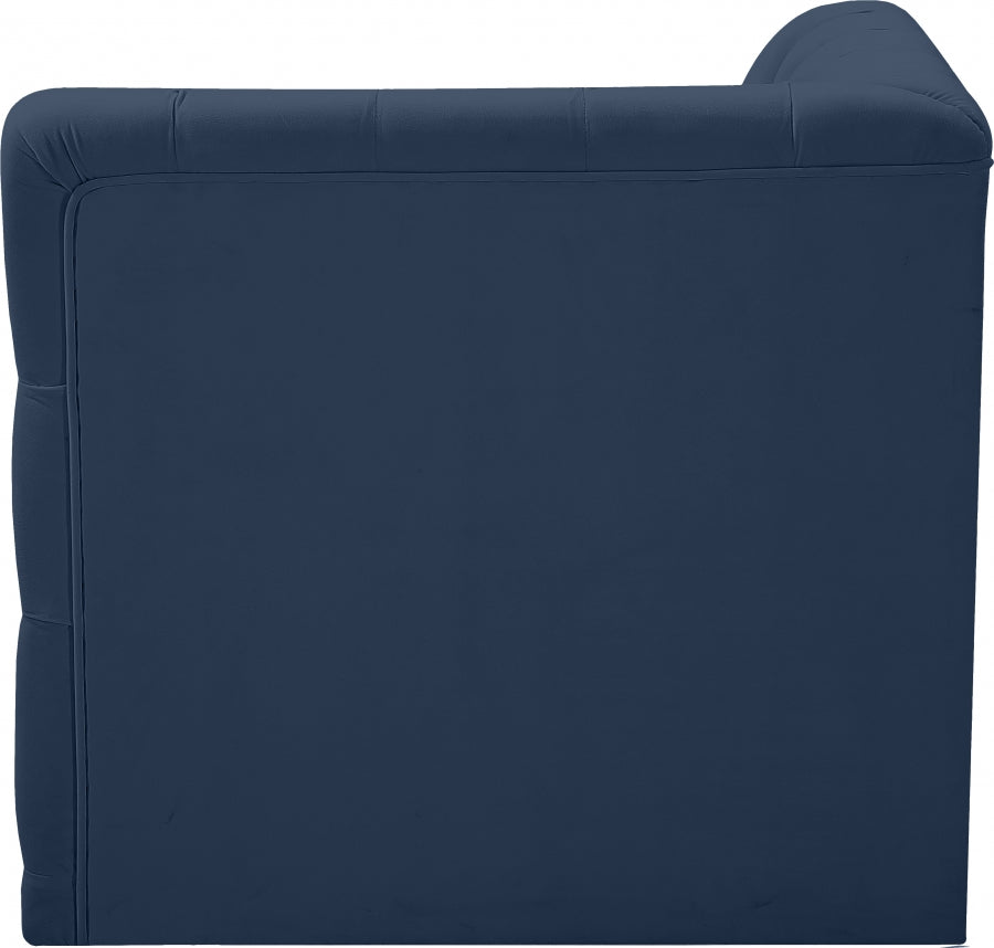 Tuft Velvet Upholstered Corner Modular Chair