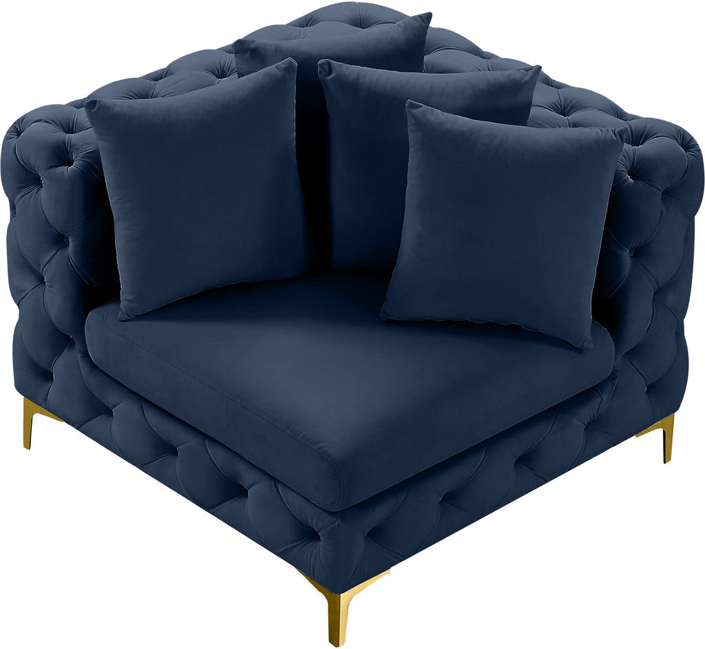 Tremblay Velvet Upholstered Corner Modular Chair