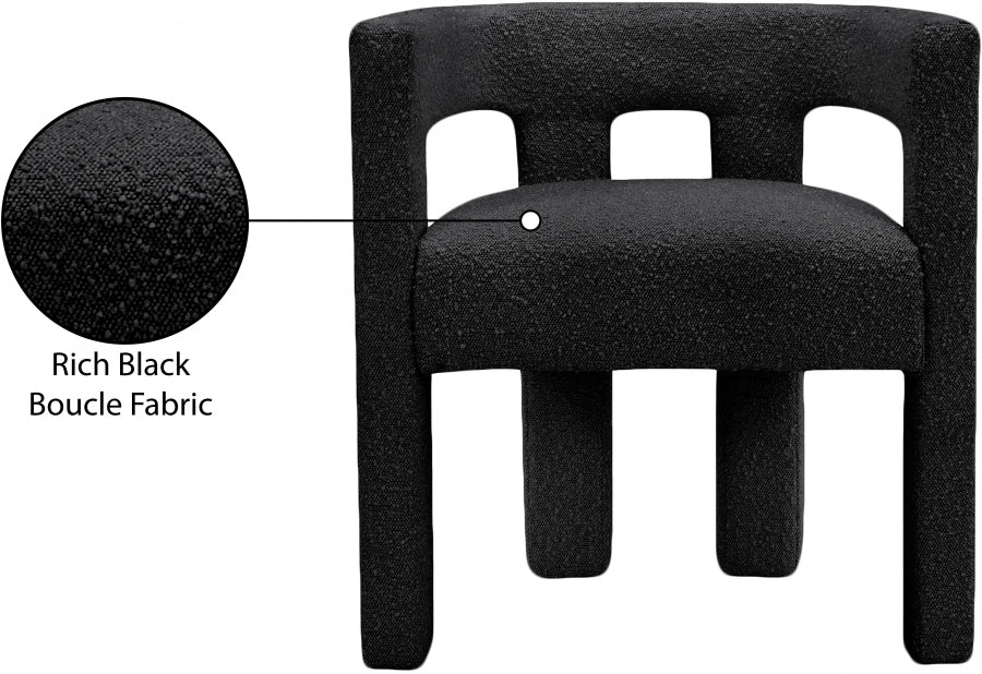 Athena Boucle Fabric Upholstered Accent | Dining Chair