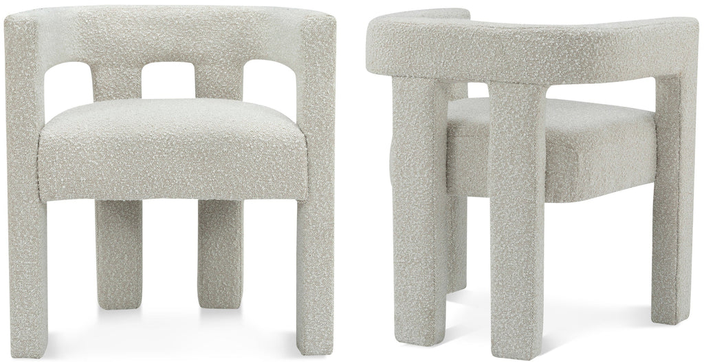Athena Boucle Fabric Upholstered Accent | Dining Chair