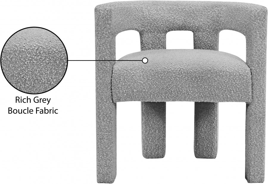 Athena Boucle Fabric Upholstered Accent | Dining Chair