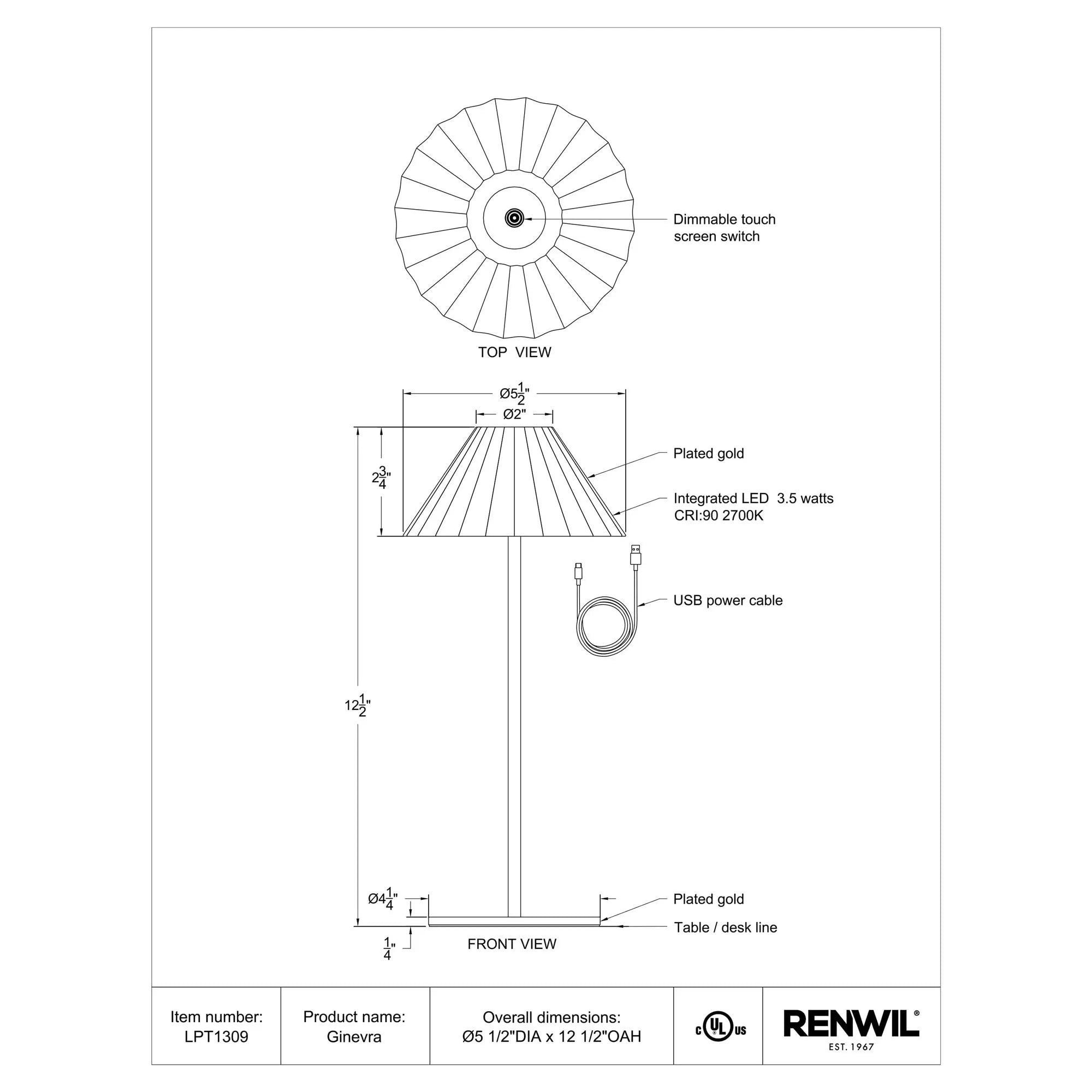Ginevra Table Lamp