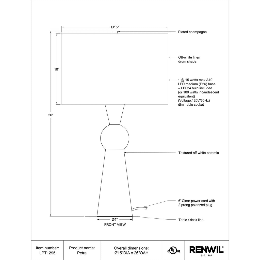 Petra Table Lamp