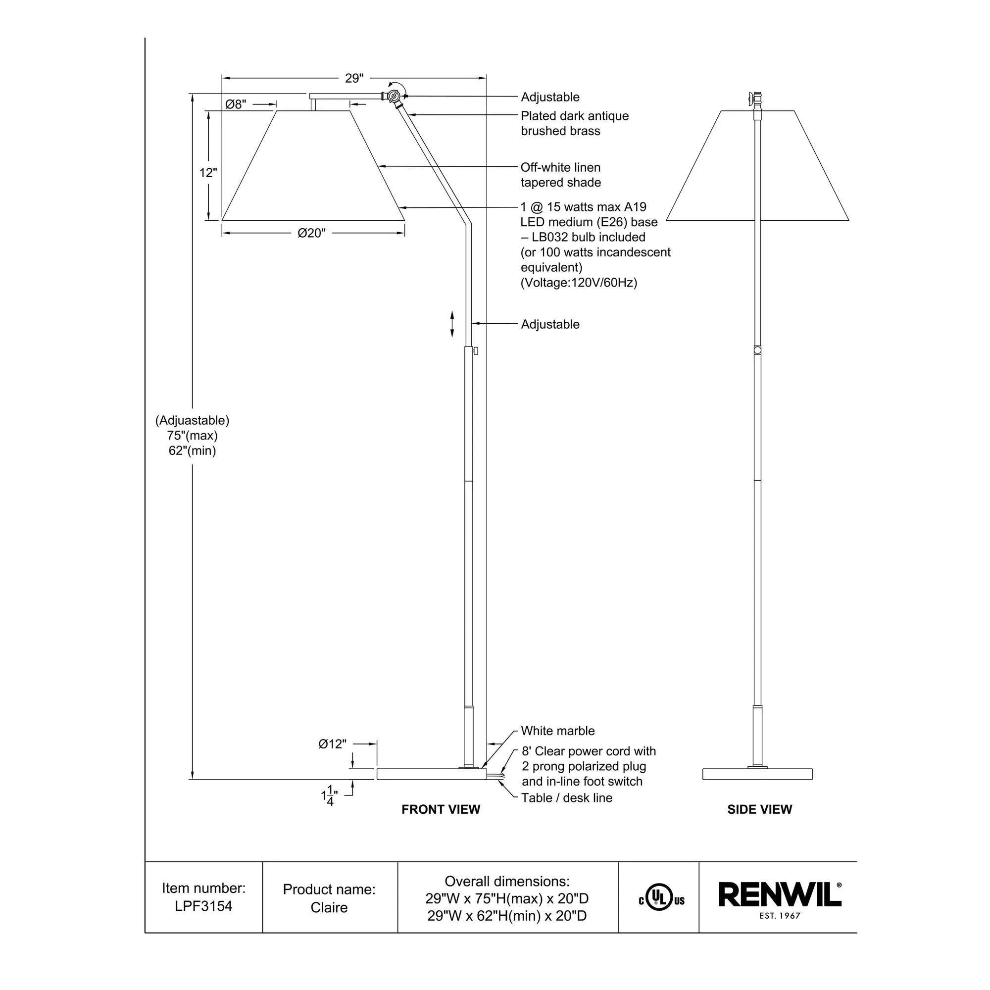 Claire Floor Lamp