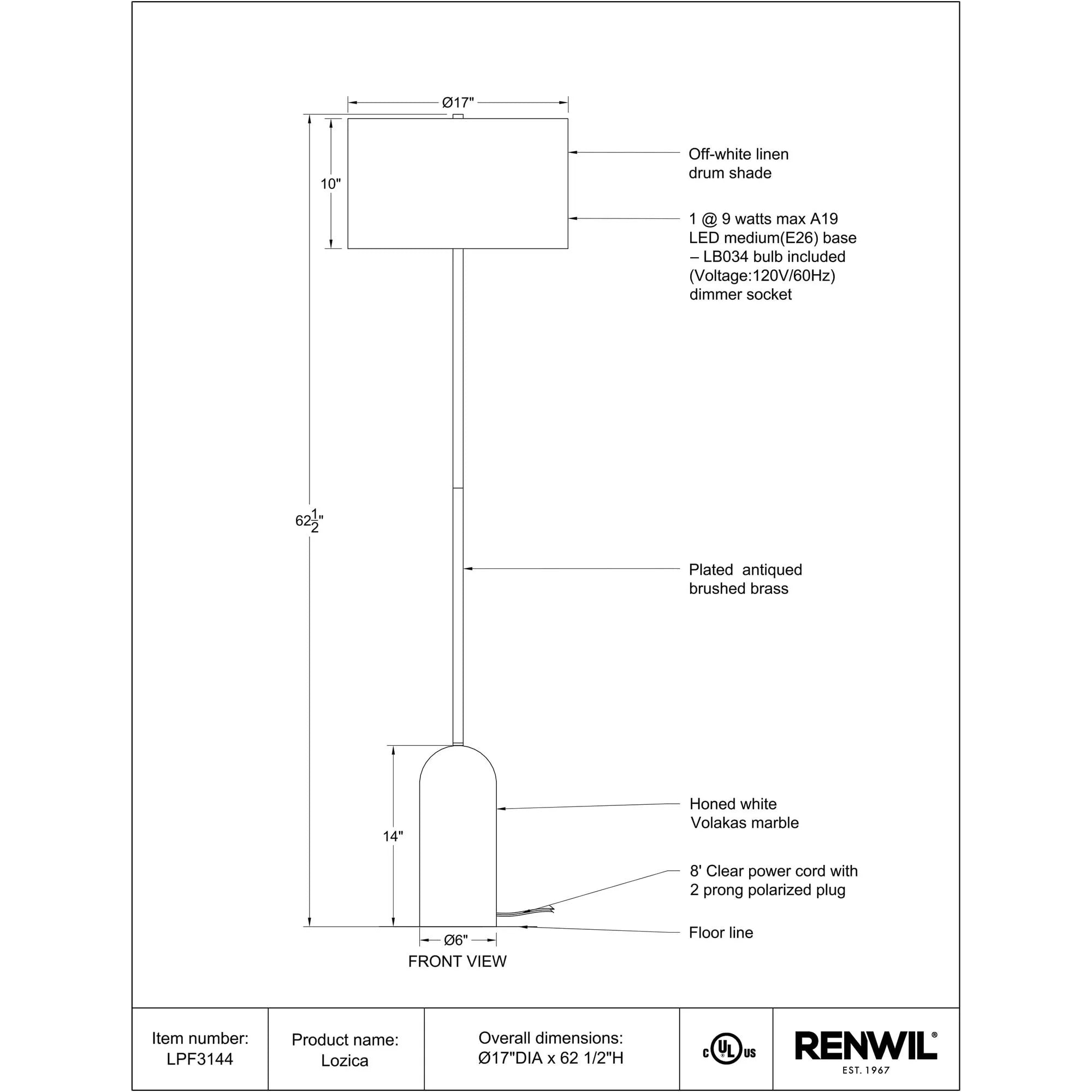 Lozica Floor Lamp
