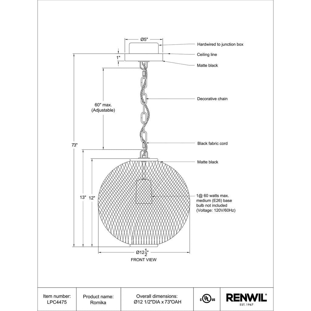 Romika Pendant Lamp