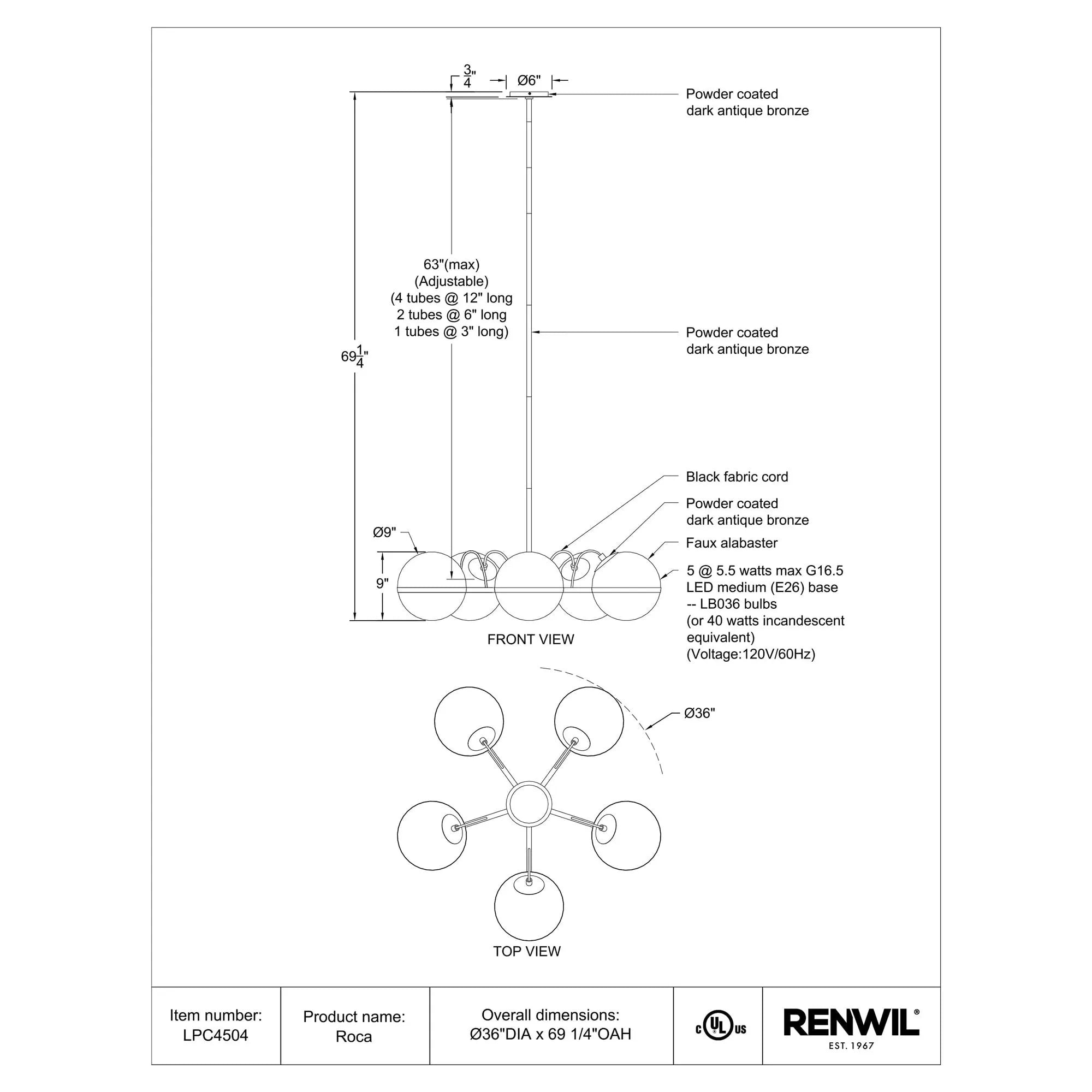 Roca Pendant Lamp