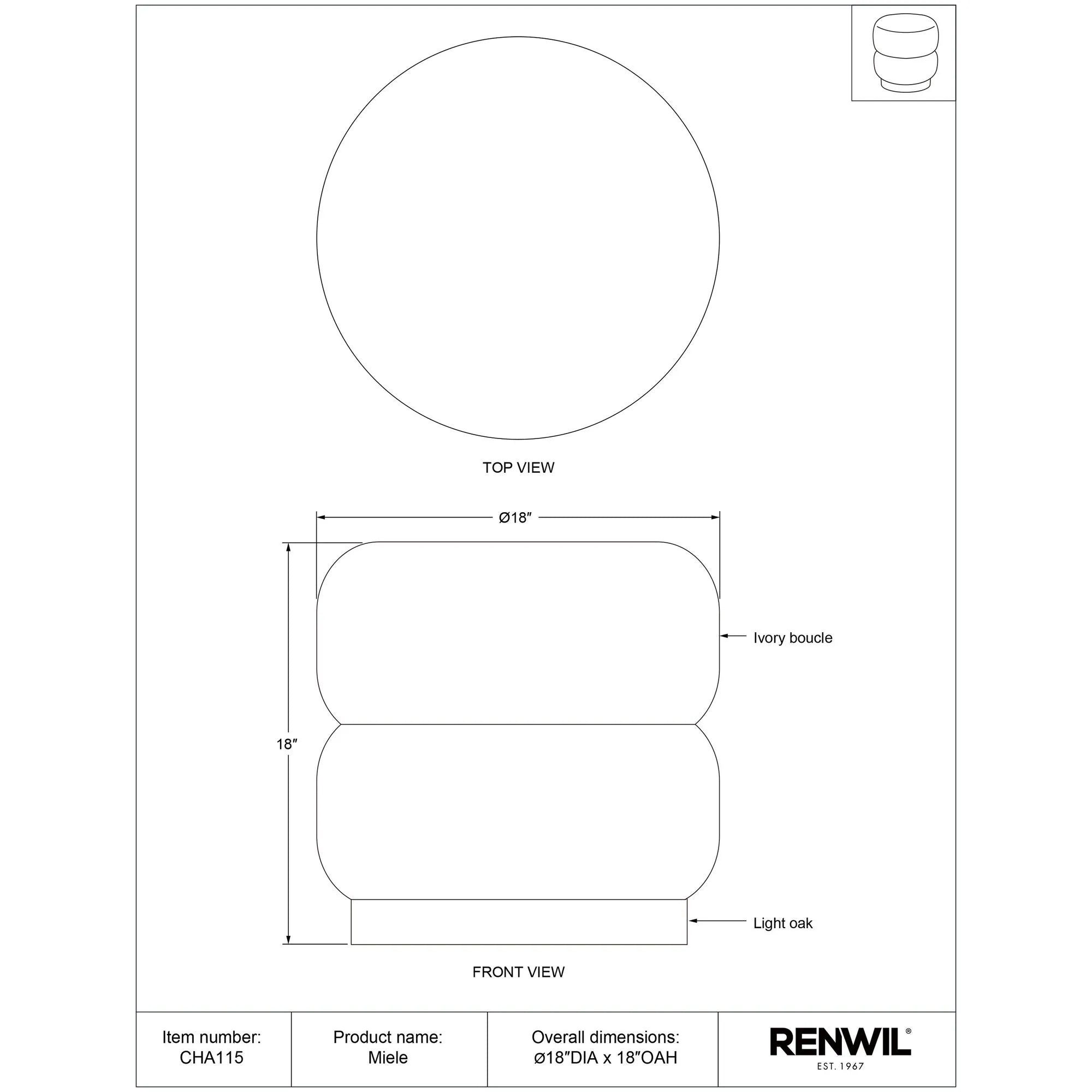 Miele Ottoman