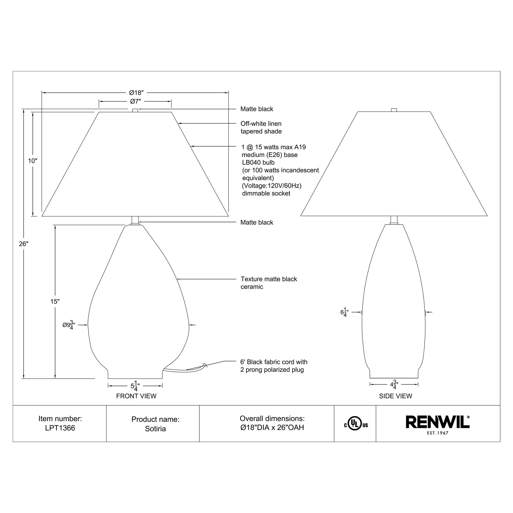 Sotiria Table Lamp
