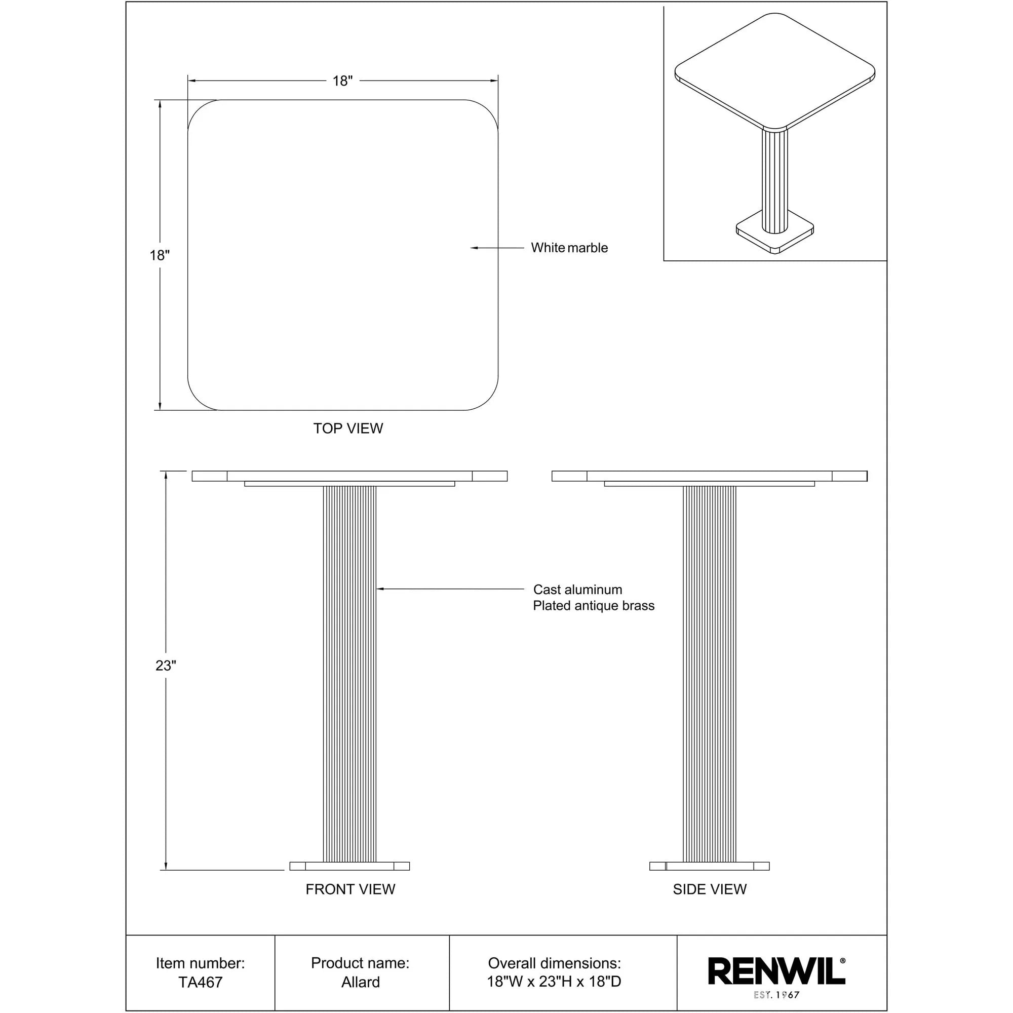 Allard Side & End Table