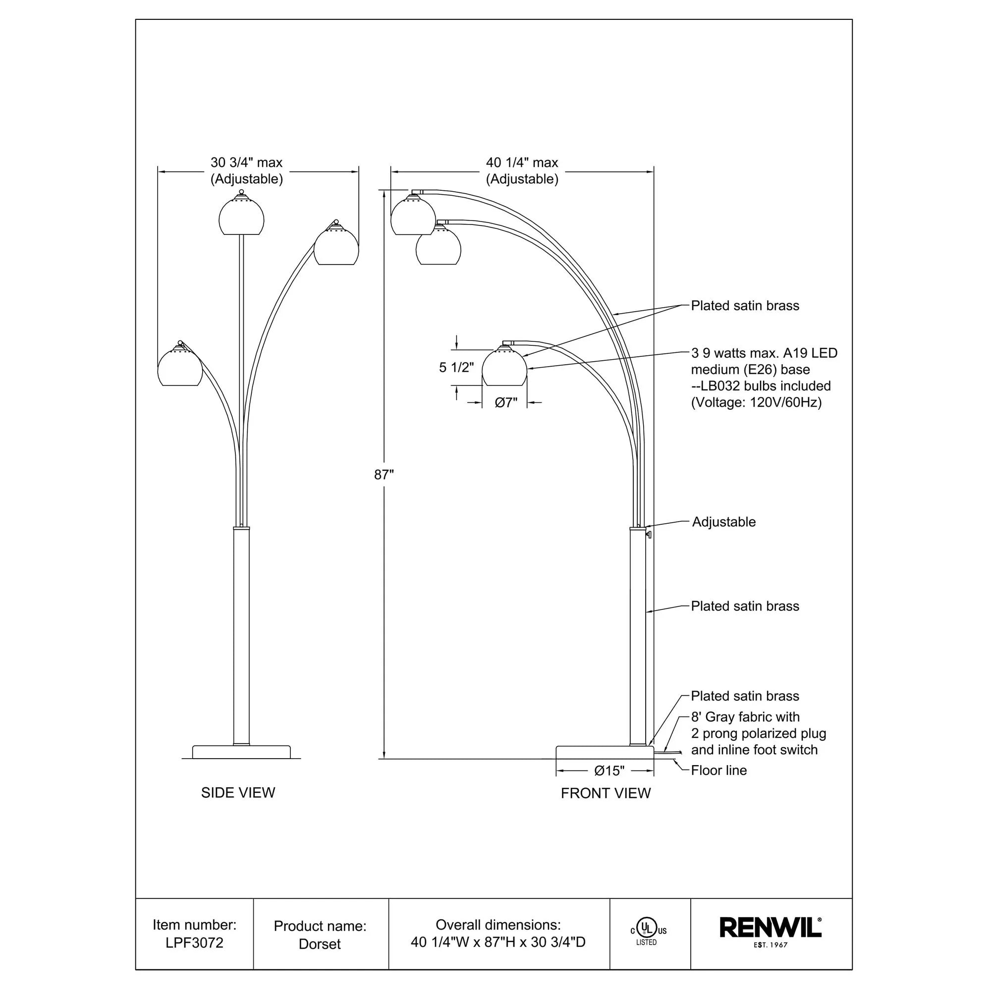 Dorset Floor Lamp