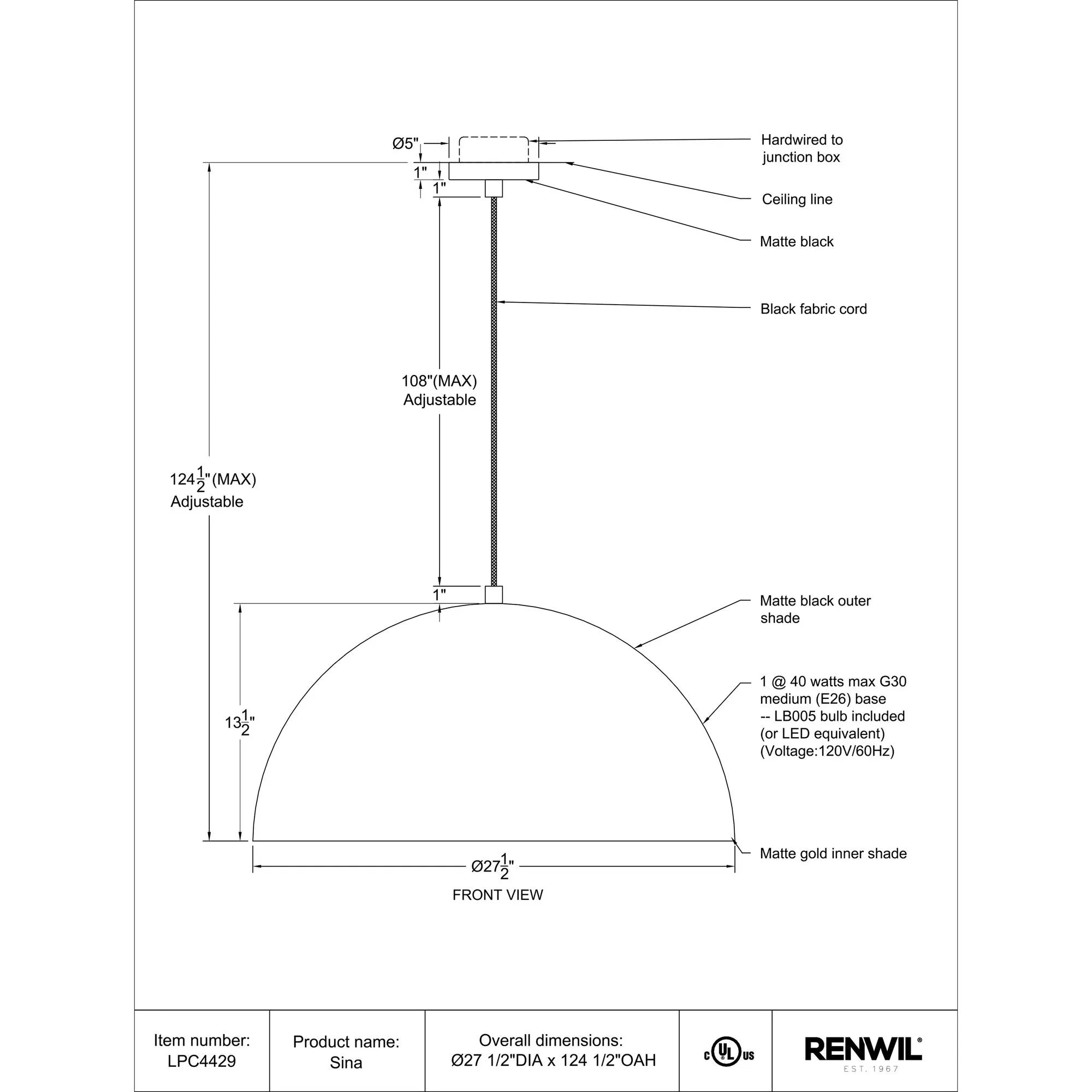 Sina Pendant Lamp