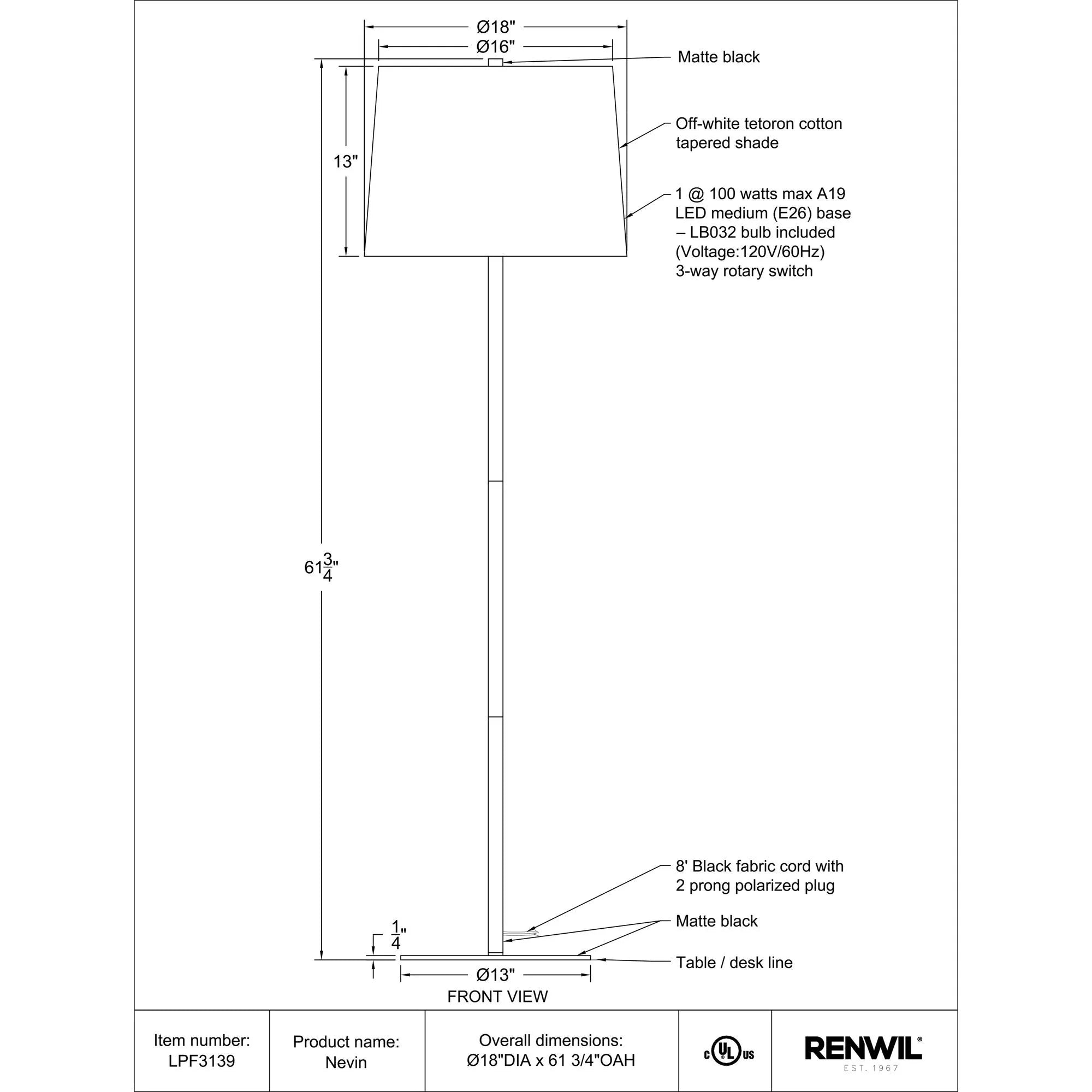 Nevin Floor Lamp