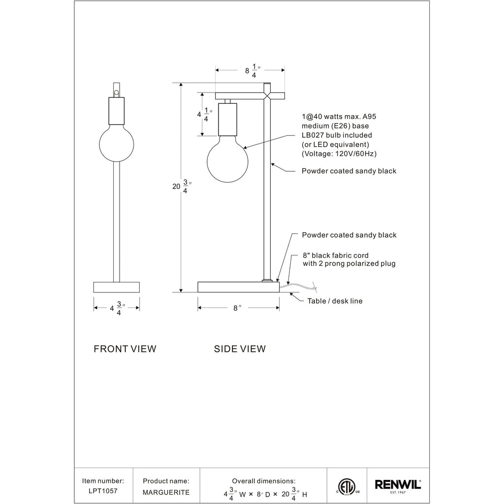 Townshed Table Lamp