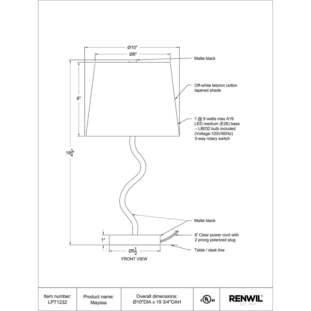 Mayssa Table Lamp