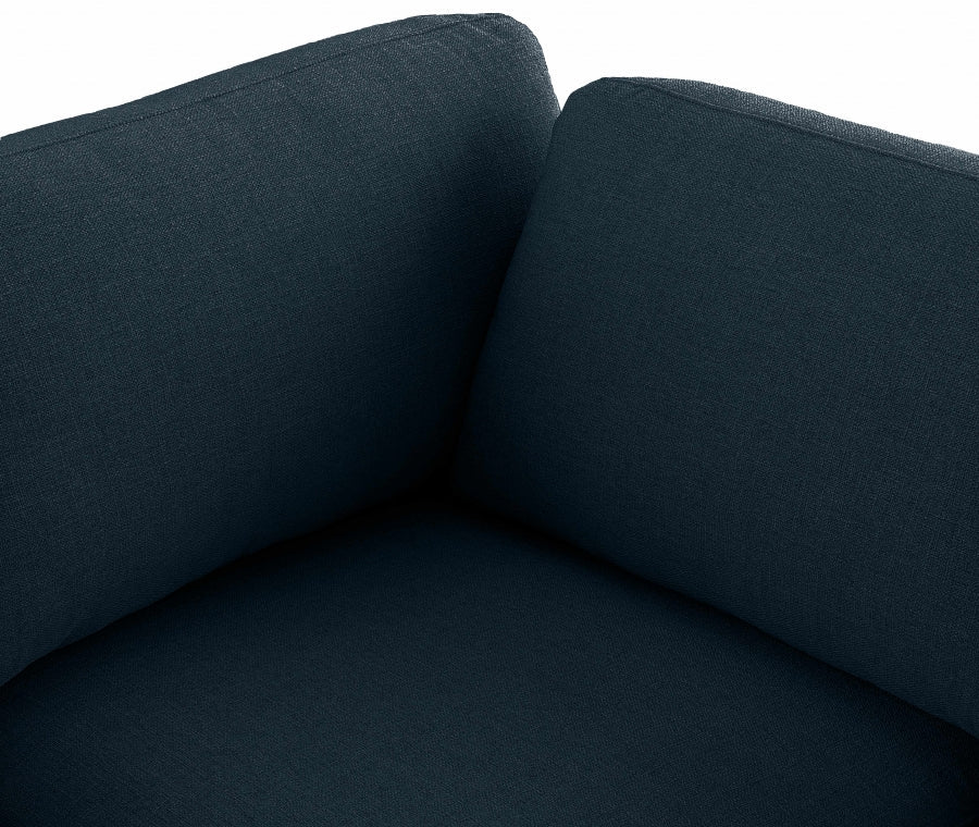 Beckham Linen Textured Fabric Upholstered Corner Modular Chair