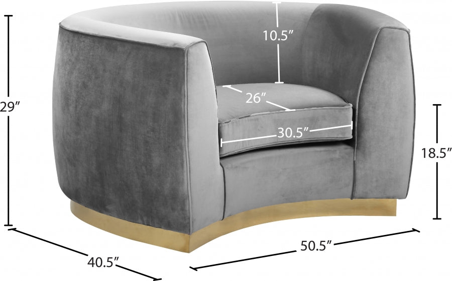 Julian Velvet Upholstered Chair