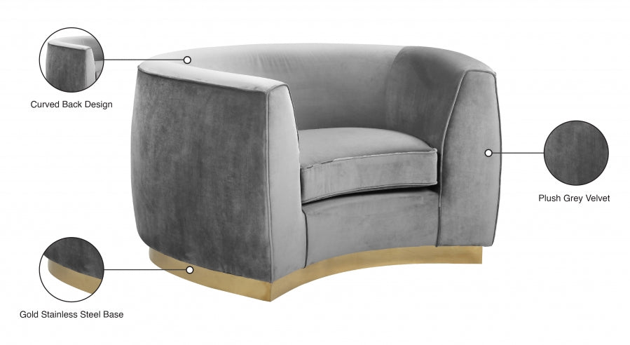 Julian Velvet Upholstered Chair