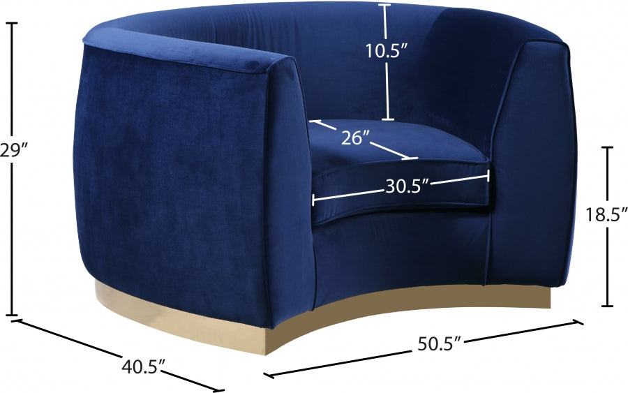 Julian Velvet Upholstered Chair