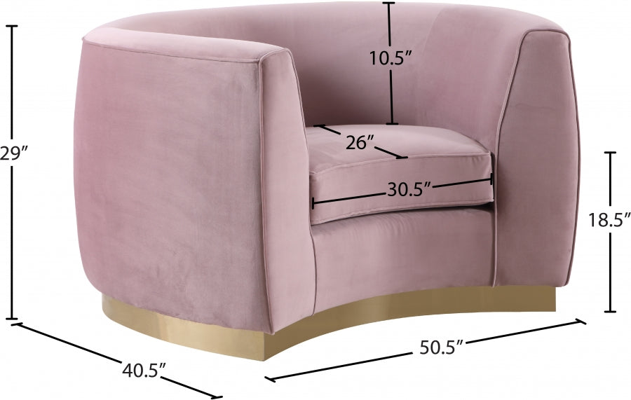Julian Velvet Upholstered Chair