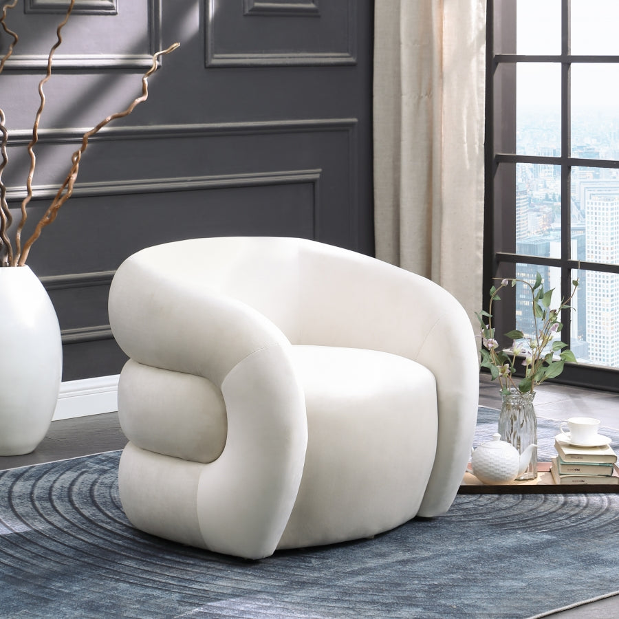 Roxbury Velvet Upholstered Accent Chair