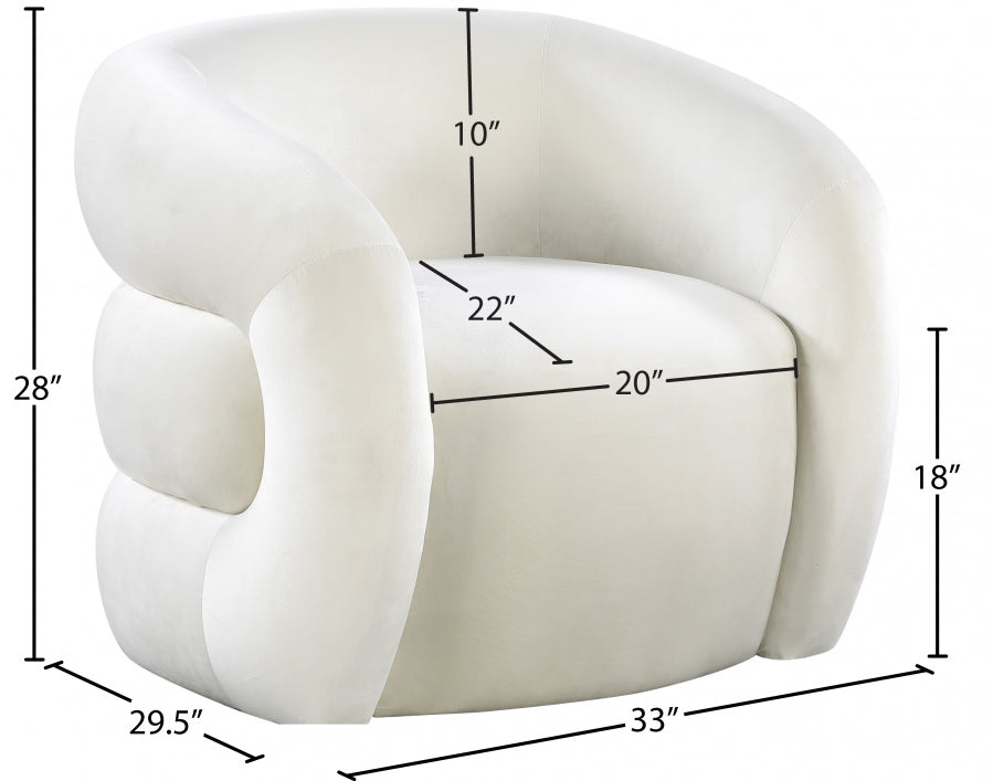 Roxbury Velvet Upholstered Accent Chair