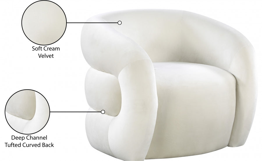 Roxbury Velvet Upholstered Accent Chair