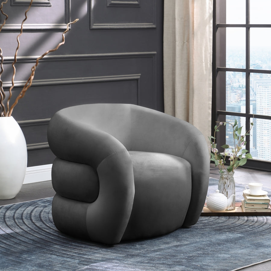 Roxbury Velvet Upholstered Accent Chair