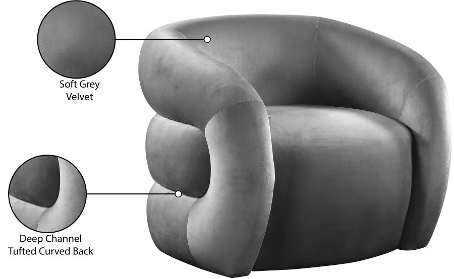 Roxbury Velvet Upholstered Accent Chair