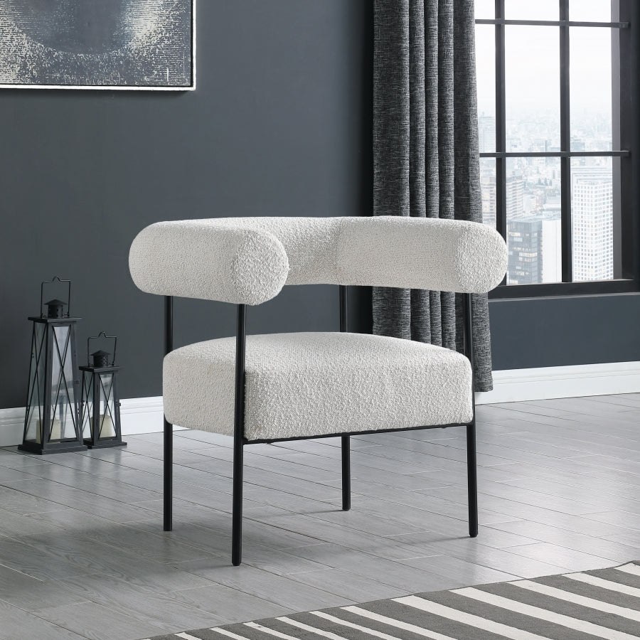 Blake Boucle Fabric Upholstered Accent Chair